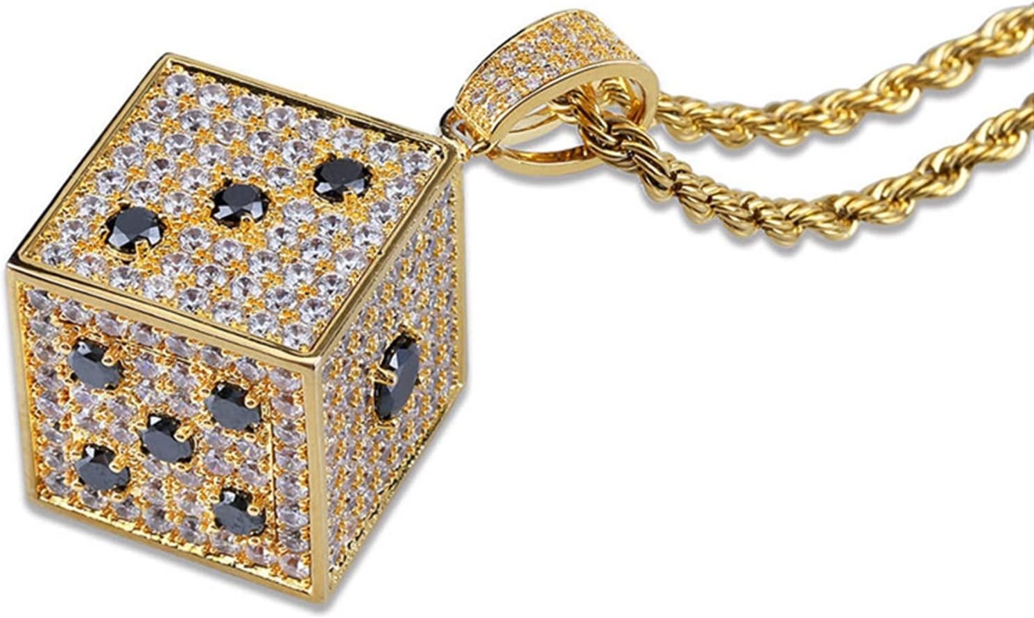 6面カット ダブル喜平ネックレス 18k gp メンズ ステンレス